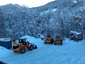 Déneigement à Praz sur Arly