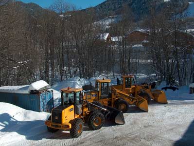 Déneigement à Praz sur Arly