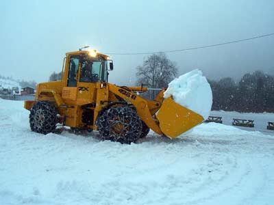 Déneigement à Praz sur Arly