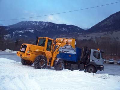 Déneigement à Praz sur Arly