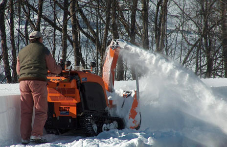 Déneigement à Praz sur Arly