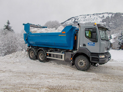 Déneigement à Praz sur Arly