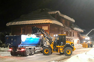 Déneigement à Praz sur Arly