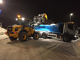 Déneigement à Praz sur Arly