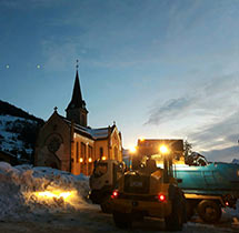 Déneigement à Praz sur Arly