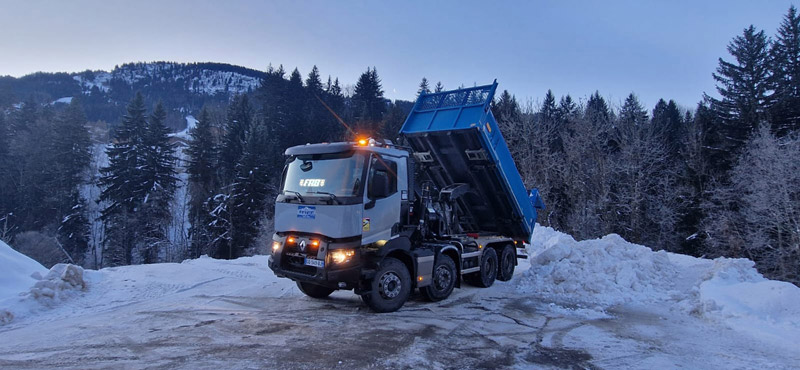 Déneigement à Praz sur Arly