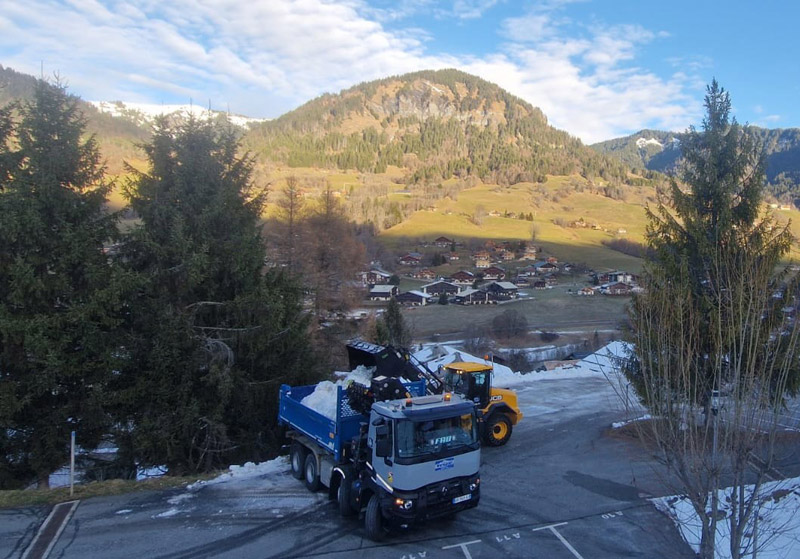 Déneigement à Praz sur Arly