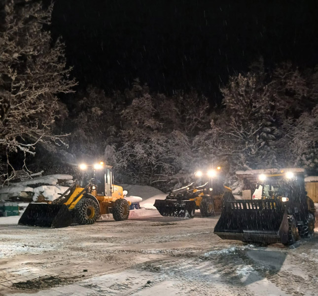 Déneigement à Praz sur Arly