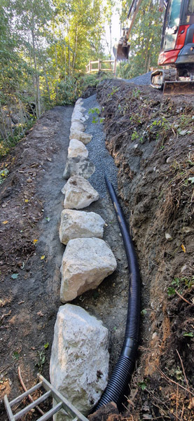 Enrochement dans une copropriété à Megève