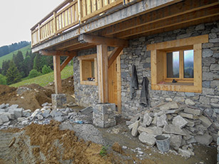 Feige et Fils,Pose pierres à Praz-sur-Arly en Haute Savoie (74)