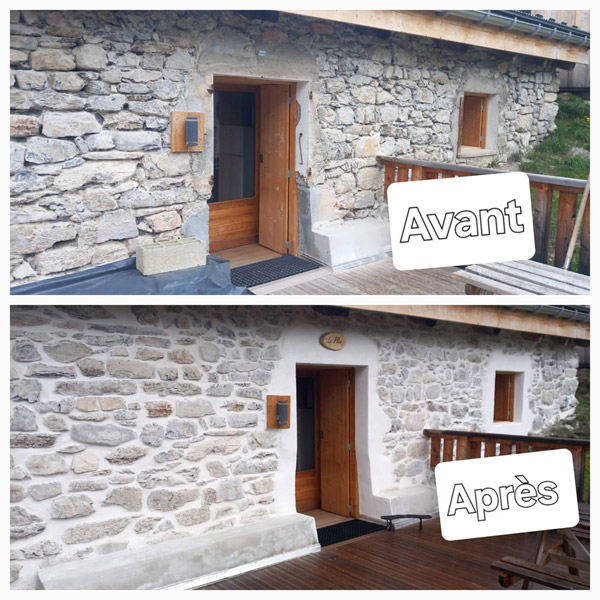 Feige et Fils,Pose pierres à Praz-sur-Arly en Haute Savoie (74)