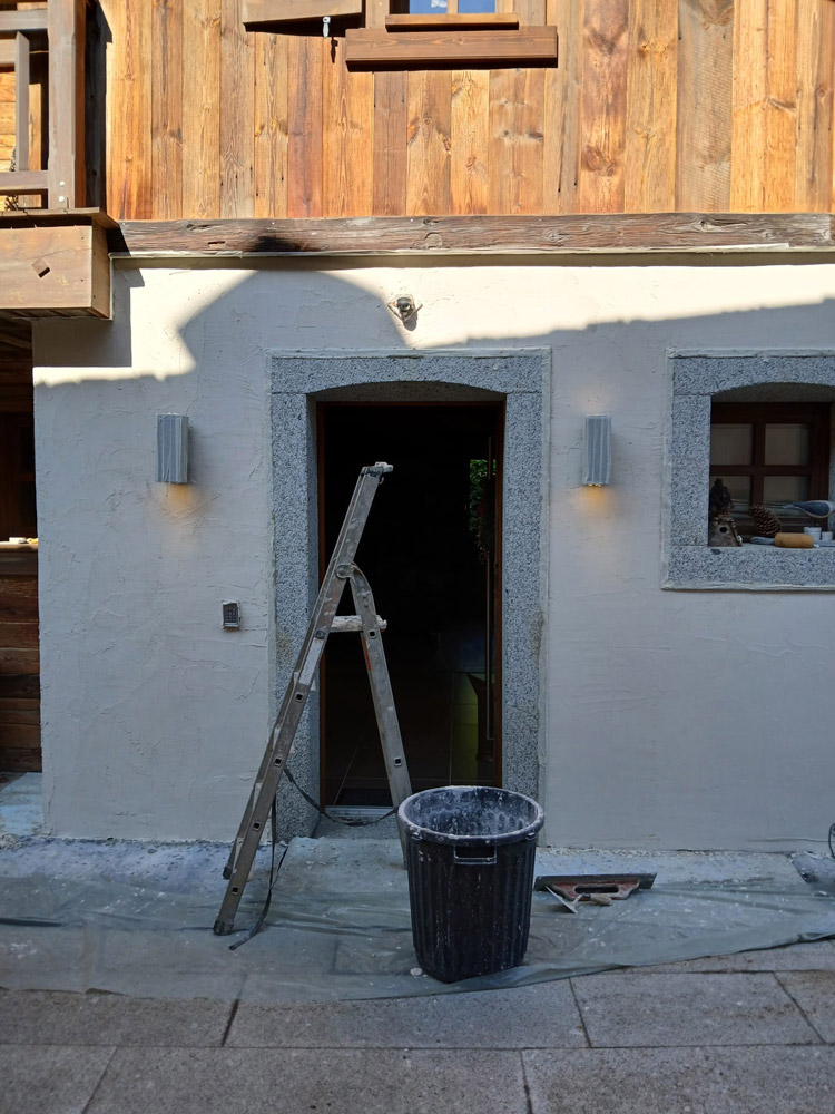 Feige et Fils,Pose pierres à Praz-sur-Arly en Haute Savoie (74)